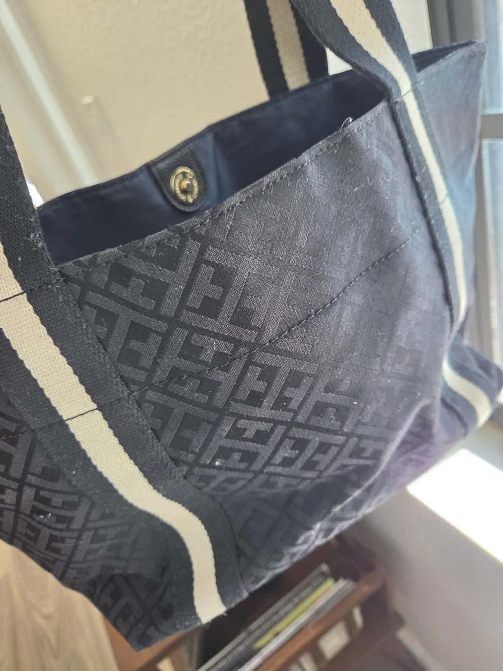 Tommy Hilfiger Navy Tote Bag with Contrast Straps - Picture 8 of 16